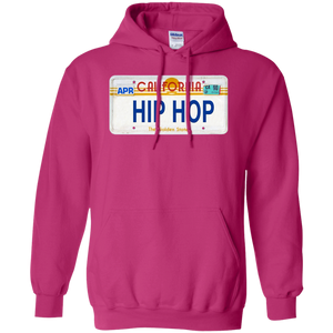 CALIFORNIA HIP HOP LICENSE PLATE VINTAGE Pullover Hoodie 8 oz.