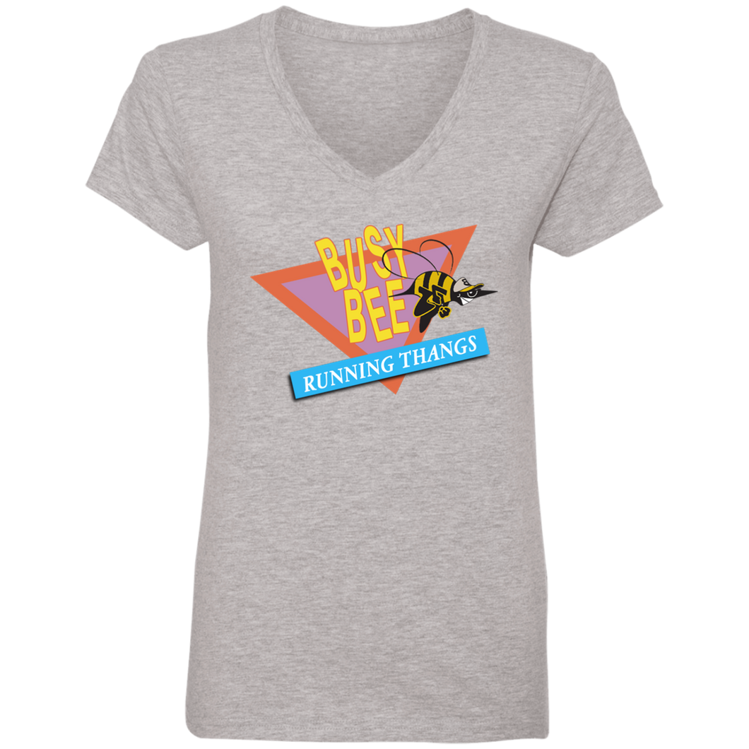 CHIEF  ROCKER BUSY BEE RUNNING THANGS (Busy Bee Collection) Ladies' V-Neck T-Shirt