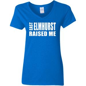 East Elmhurst Raised ME Ladies' 5.3 oz. V-Neck T-Shirt