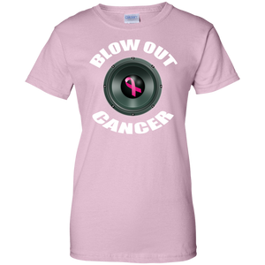 BLOW OUT CANCER Ladies' 100% Cotton T-Shirt