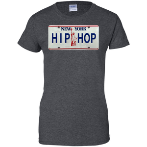 NEW YORK HIP HOP LICENSE PLATE  VINTAGE Ladies' 100% Cotton T-Shirt