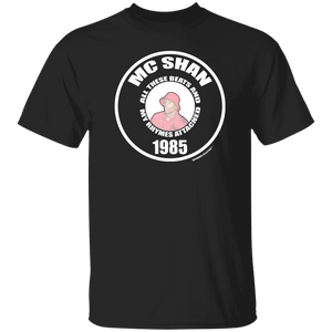 MC SHAN  “All These beats and rhymes attached (Rapamania Collection)  T-Shirt