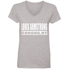 Louis Armstrong Corona NY V-Neck T-Shirt