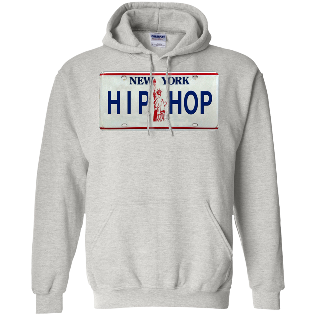 NEW YORK HIP HOP LICENSE PLATE VINTAGE  Pullover Hoodie 8 oz.