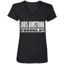 Louis Armstrong Corona NY V-Neck T-Shirt