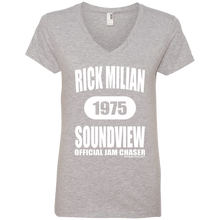 RICK MILIAN SOUNDVIEW (Rapamania Collection) Ladies' V-Neck T-Shirt