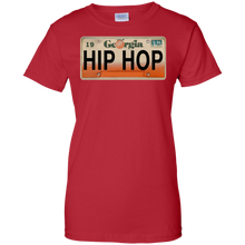 GEORGIA HIP HOP LICENSE PLATE VINTAGE Ladies' 100% Cotton T-Shirt