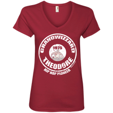 GRANDWIZZARD THEODORE PIONEER (Rapamania Collection) Ladies' V-Neck T-Shirt