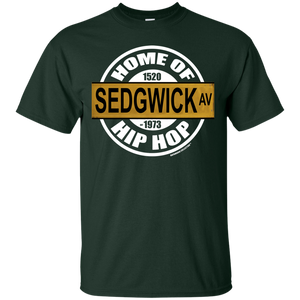 SEDGWICK AV HOME OF HIP HOP classic 1970s street sign (Rapamania Collection) T-Shirt