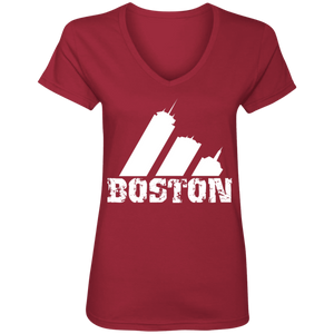 EDO. G (Boston) Ladies' V-Neck T-Shirt