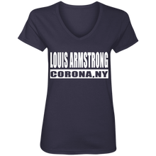 Louis Armstrong Corona NY V-Neck T-Shirt