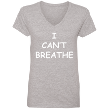 I Cant Breathe Ladies' V-Neck T-Shirt