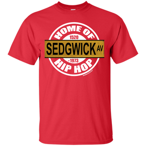 SEDGWICK AV HOME OF HIP HOP classic 1970s street sign (Rapamania Collection) T-Shirt