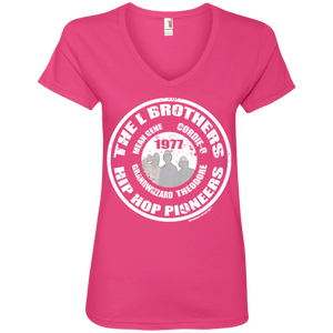 THE L BROTHERS PIONEER (Rapmania Collection) Ladies' V-Neck T-Shirt