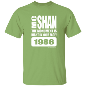 MC SHAN” The monument is right in your face” (Rapamania Collection) oz. T-Shirt