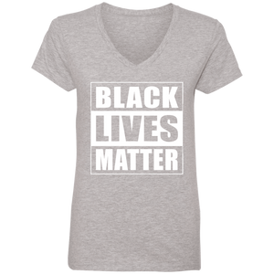 BLACK LIVES MATTER Ladies' V-Neck T-Shirt