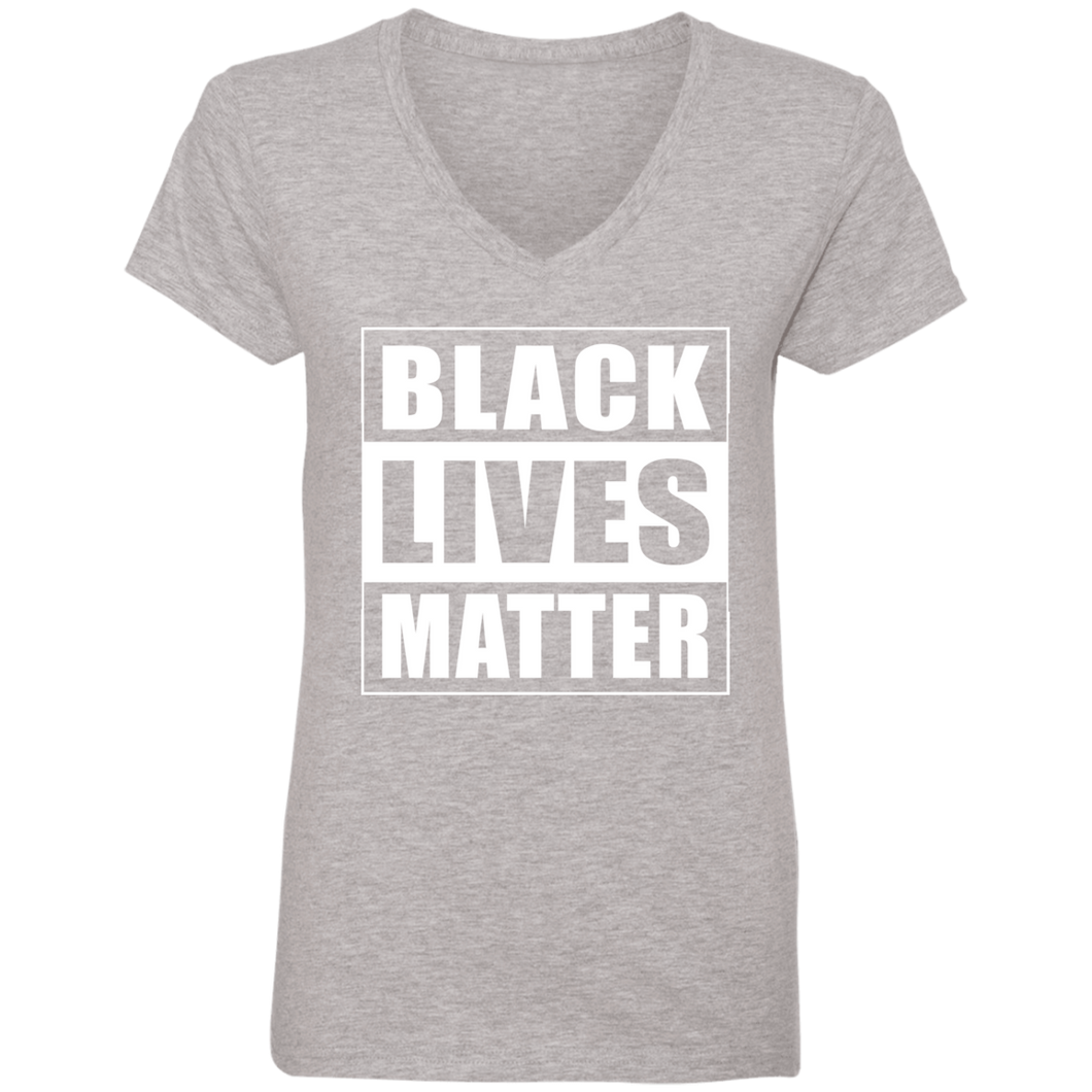 BLACK LIVES MATTER Ladies' V-Neck T-Shirt