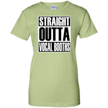 STRAIGHT OUTTA VOCAL BOOTHS Ladies' 100% Cotton T-Shirt
