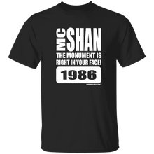 MC SHAN” The monument is right in your face” (Rapamania Collection) oz. T-Shirt