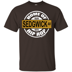 SEDGWICK AV HOME OF HIP HOP classic 1970s street sign (Rapamania Collection) T-Shirt