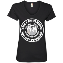 THE L BROTHERS PIONEER (Rapmania Collection) Ladies' V-Neck T-Shirt