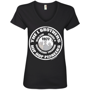 THE L BROTHERS PIONEER (Rapmania Collection) Ladies' V-Neck T-Shirt