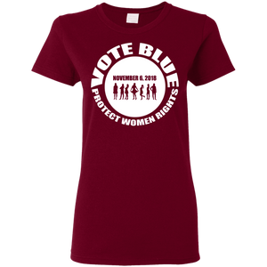 VOTE BLUE Ladies' 5.3 oz. T-Shirt