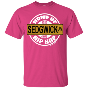 SEDGWICK AV HOME OF HIP HOP classic 1970s street sign (Rapamania Collection) T-Shirt