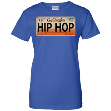 GEORGIA HIP HOP LICENSE PLATE VINTAGE Ladies' 100% Cotton T-Shirt