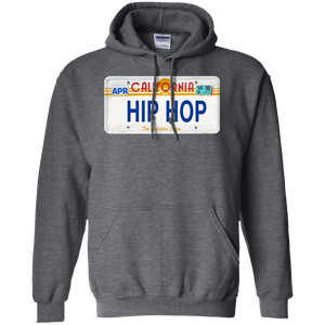 CALIFORNIA HIP HOP LICENSE PLATE VINTAGE Pullover Hoodie 8 oz.