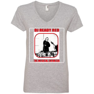 DJ READY RED THE MUSICAL ENFORCER(Rapamania Collection) T-Shirt Ladies' V-Neck T-Shirt