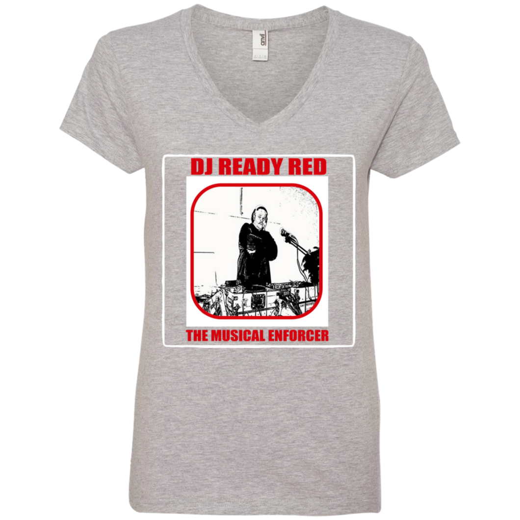 DJ READY RED THE MUSICAL ENFORCER(Rapamania Collection) T-Shirt Ladies' V-Neck T-Shirt