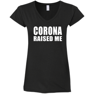 Corona raised me V-Neck T-Shirt