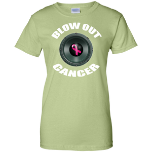 BLOW OUT CANCER Ladies' 100% Cotton T-Shirt