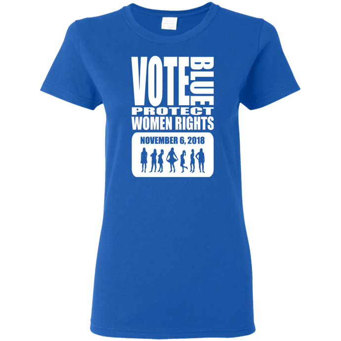 VOTE BLUE Ladies' 5.3 oz. T-Shirt