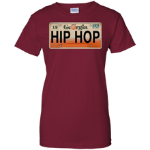 GEORGIA HIP HOP LICENSE PLATE VINTAGE Ladies' 100% Cotton T-Shirt