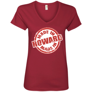 MADE IN HOWARD Ladies' V-Neck T-Shirt