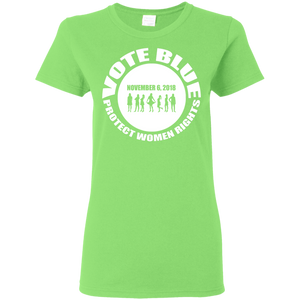 VOTE BLUE Ladies' 5.3 oz. T-Shirt