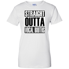 STRAIGHT OUTTA VOCAL BOOTHS Ladies' 100% Cotton T-Shirt