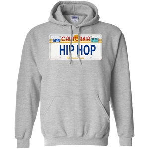 CALIFORNIA HIP HOP LICENSE PLATE VINTAGE Pullover Hoodie 8 oz.