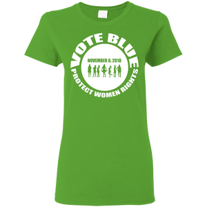 VOTE BLUE Ladies' 5.3 oz. T-Shirt