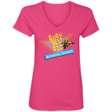 CHIEF  ROCKER BUSY BEE RUNNING THANGS (Busy Bee Collection) Ladies' V-Neck T-Shirt