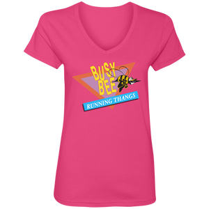CHIEF  ROCKER BUSY BEE RUNNING THANGS (Busy Bee Collection) Ladies' V-Neck T-Shirt