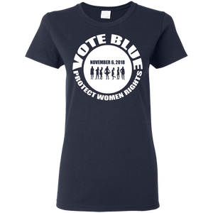 VOTE BLUE Ladies' 5.3 oz. T-Shirt