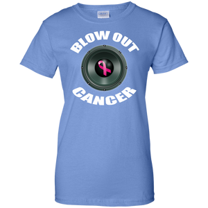 BLOW OUT CANCER Ladies' 100% Cotton T-Shirt