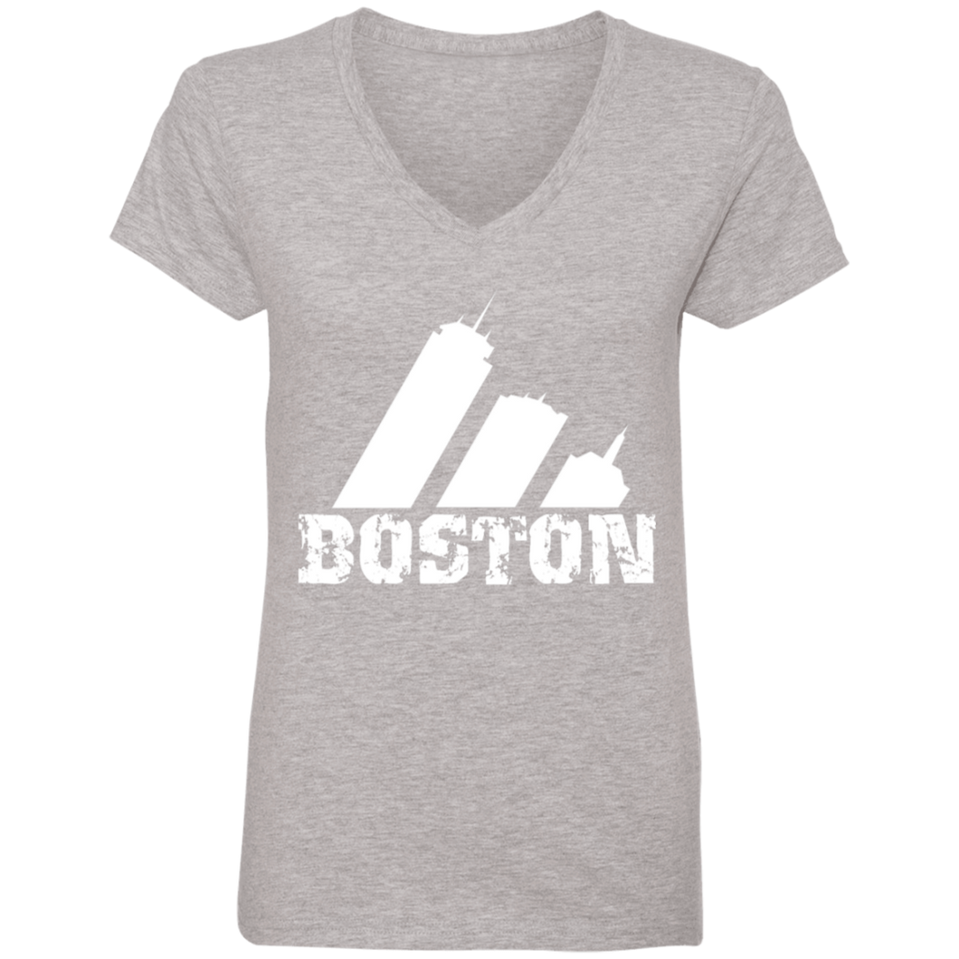 EDO. G (Boston) Ladies' V-Neck T-Shirt