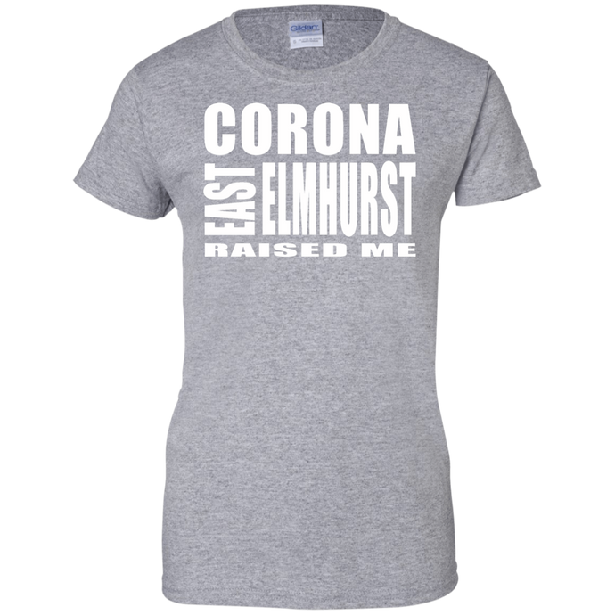 CORONA EAST ELMHURST RAISED MELadies' 100% Cotton T-Shirt