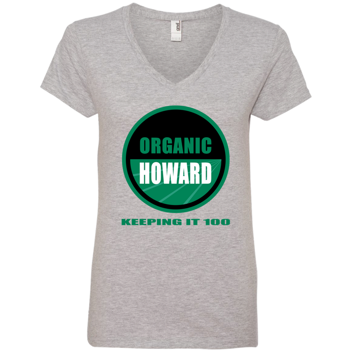 ORGANIC HOWARD KEEPING IT 100  Ladies' V-Neck T-Shirt