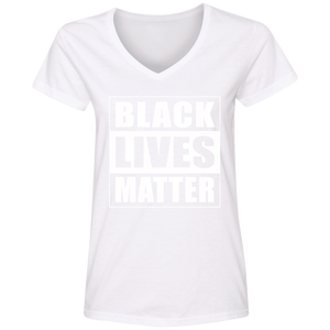 BLACK LIVES MATTER Ladies' V-Neck T-Shirt