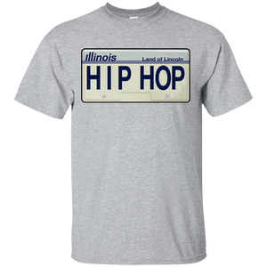 iLLINOIS HIP HOP LICENSE PLATE VINTAGE T-Shirt
